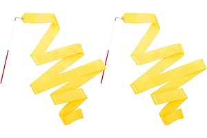 Mr Rex 2 Stück Tanzband Buntes Gymnastik Band mit Stab 2m für Kinder Mädchen Schule und Heimspiel Spielplatz im Freien