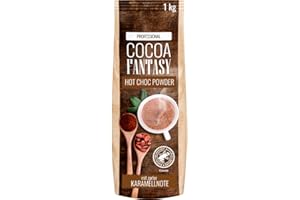 ‎COCOA FANTASY Cocoa Fantasy Hot Choc Powder, 1kg Kakao Pulver für heiße Schokolade,15% Kakaoanteil