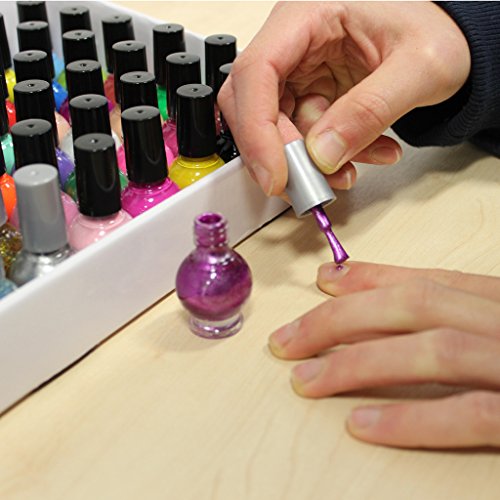 Kurtzy TM 48 Nagellack Fläschchen mit je 8ml für Maniküre/Pediküre Modischer Matt Glitzerlack - 4