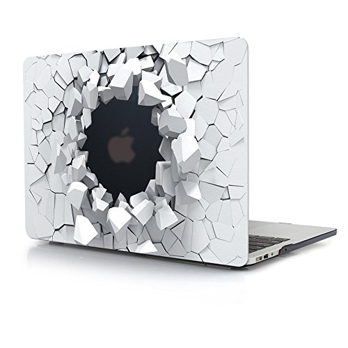 Batianda MacBook Air 13 H  lle  Plastik Hartschale Schutzh  lle Snap Case f  r Apple MacBook Air 13 3 Zoll  Modell- A1466 A1369   3D Stein