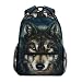 Produktbild TIZORAX heulender Wolf Tanne Forest Rucksack Schule College Tasche Schultasche Wandern Reise Rucksack für Damen Herren, damen, Pattern-4, Einheitsgröße