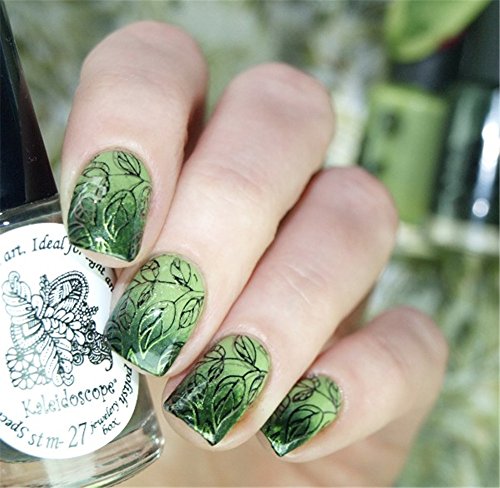 Born Pretty Nagel Schablonen Nail Art Stempel Plate Blumen BPX-L047 DIY Design - 6