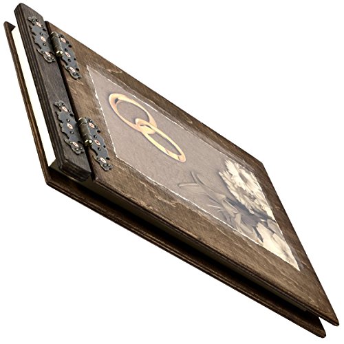 Hochzeitsgästebuch Gästebuch zur Hochzeit Holzalben sind aussergewöhnliche Geschenke - 2