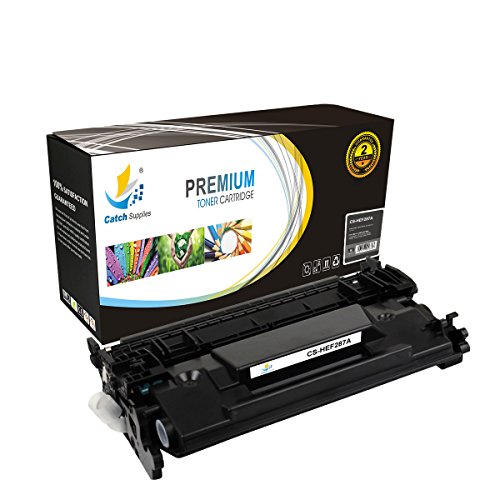 Catch Supplies CF287A 87A Premium 4 Pack Black Replacement Toner Cartridge Compatible with HP LaserJet Enterprise M506 M506n M506x M506dn MFP M527 Laser Printers |9,000 Yield|