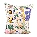 SexyLady Baby Waterproof Double Zipper Prints Wet/Dry Diaper Bag (Lion Bird)