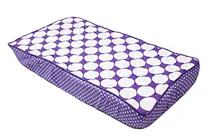 Bacati Mix and Match Dots Changing Pad Cover, Purple