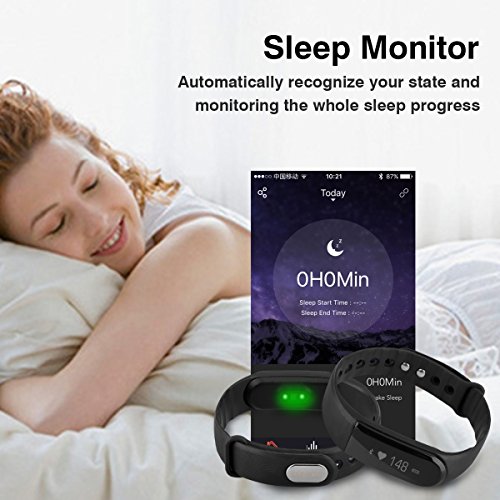 DIGGRO ID101 – Fitness Armband mit Herzfrequenz Sensor (IP67 Wasserdicht Staubdicht, OLED Display, Smart Armband Fitness Tracker mit Pulsmesser Aktivitätstracker Schrittzähler Schlafanalyse Kalorienzähler Stoppuhr für ios Android) - 4