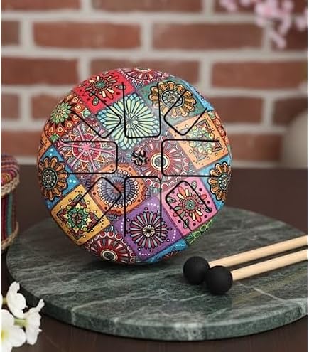 GUDA DRUM Freezbee with Premium design and Soft Rope Decoration