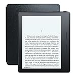 Liseuse Kindle Oasis avec étui de chargement en cuir noir, Écran Haute Résolution 6" (15 cm) 300 ppp avec éclairage intégré et Wi-Fi