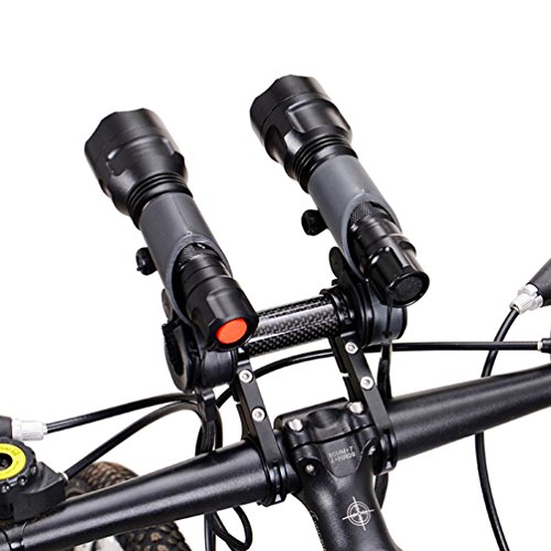 Hunpta Fahrrad Taschenlampe Halter Lenker Fahrrad Zubehör Extender Halterung - 7
