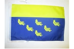AZ FLAG West Sussex county Flag 18'' x 12'' cords - County of West Sussex - England SMALL flags 30 x 45cm - Banner 18x12 in