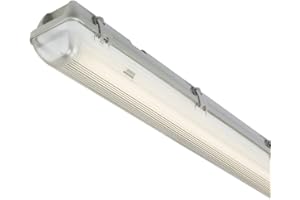 DEPENDABLE TRADING LTD 6Ft Single 70w Fluorescent, Non Corrosive, Waterproof, High Frequency Luminaire / Batten Fitting. Comes with 4000k Cool White Fluorescent Tube