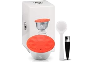 i Cafilas Capsule Dolce Gusto Réutilisables, Compatibles Machines Nes-cafe Dolce Gusto avec 1 Cuillère à Café et 1 Brosse à Nettoyer Marron (Capsule Latte)