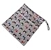 2-Zip Washable Baby Cloth Diaper Nappy Bag Dog Pattern