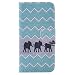 Produktbild Nancen Huawei Honor 5X / Huawei GR5 (5,5 Zoll) Handy Lederhülle, Flip Case Wallet Cover with Stand Function, Folio Bookstyle Handytasche Soft Silikon Bunte Muster Tasche PU Leder Slim Shell Handyhülle.