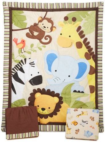 Lambs & Ivy Bedtime Originals Jungle Buddies Bedding Set (pack of 3 Pieces)