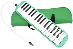 CLOUDPOWER Sleek Design 32 Keys Portable Melodica Ideal as a Starter Instrument in For Music Education Programs or Private Lessons (Green)