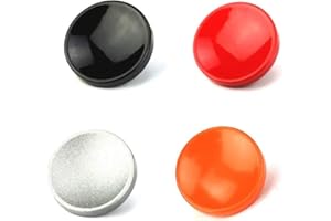 JJC SRB metalowy miękki przycisk wyzwalający do Leica Fujifilm/Can./Nikon/Sony/Ricoh (4 x wklęsły zestaw - jasnoczerwony/pomarańczowy/czarny/srebrny)