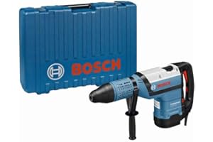 Bosch Professional perforateur GBH 12-52 D (1 700 W, 19 J, SDS max, débrayage de sécurité, très bonnes performances de perçage et burinage, avec poignée auxiliaire, tube de graisse, chiffon, coffret)