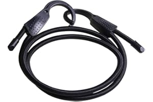 LSGGTIM Cuerda De Equipaje De Coche, CordóN EláStico Ajustable para Coche,EláStico Cordones De Equipaje Tendederos con Ganchos para Coches,para Caravana AutomóViles Que Acampan RVs Etc,1.5m Negro