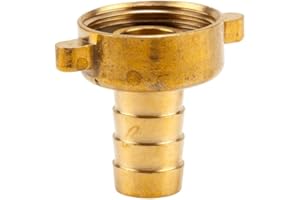 Gardena mosiężne złącze śrubowe do węża, 2-częściowe: złącze śrubowe z wysokogatunkowego mosiądzu, 26,5 mm, gwint (G 3/4"), do węży 13 mm (1/2") (7140-20)