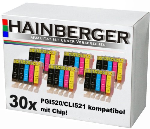 30 Druckerpatronen mit Chip für Canon Pixma IP3600 IP4600 MP540 MP620 MP630 MP980 MP 540 620 630 980 IP 3600 4600