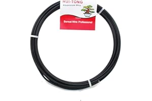 EXOTENHERZ Fil pour bonsaï 3,0 mm, fil d'aluminium anodisé