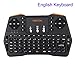 Produktbild chtdz 1 STÜCKE Handheld Keyboard 2.4G Wireless Wiederaufladbare Gaming-Tastaturen für Laptop PC Smart TV Android TV Size English