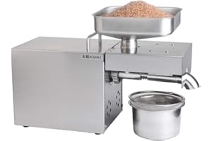 Máquina automática para la prensa de aceite Extractor de aceite de 1500 W de grado comercial Expulsor de aceite para aguacate