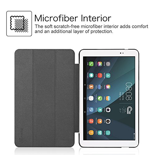 Fintie Huawei MediaPad T1 10.0 Hülle – Ultra Schlank Superleicht Ständer (SlimShell) Case Cover Schutzhülle Etui Tasche für Huawei MediaPad T1 10.0 LTE / WiFi (9,6 Zoll) Tablet-PC, Aquarell kariert - 4