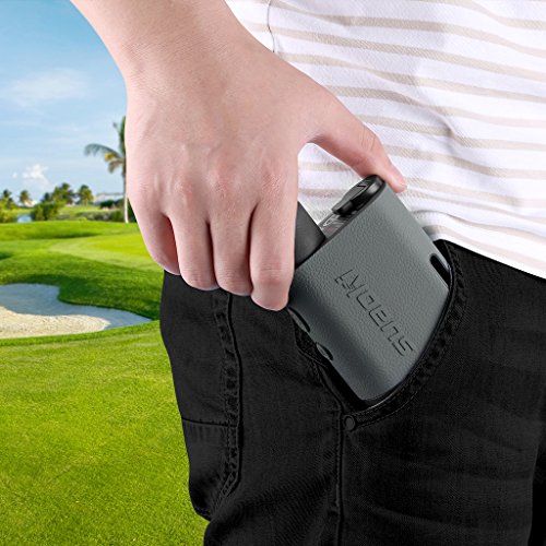 SUAOKI 600m PF3 Laser Golf Entfernungsmesser, Laser Golf Rangefinder Rangefinder mit Tasche( Grau und Türkis) - 8