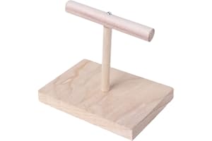 LIJUN Ocobudbxw Casa de pájaros, caja de madera natural, ramas de pie de loro con barra de garra de molienda para pájaros pequeños y medianos fácil de instalar