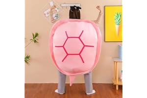 ZINSALE Turtle Power Shell Coussin géant portable en forme de coquille de tortue – Jouet en peluche amusant pour enfants et adultes (rose, 120 cm)