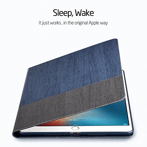 iPad Pro 10.5 Hülle, ESR® Auto aufwachen / Schlaf Funktion und Einstellbarem Blickwinkel Funktion Schutzhülle für iPad Pro 10.5 (Marineblau) - 7