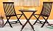 Custom Decor 3 Piece Dining Set Cappuccino Folding Chair And Round Table (Walnut Finish) RS.9888.00