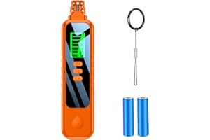 HAKINAKU Gasmelder Gaslecksuchgerät, Tragbarer Gasdetektor Gaslecksucher für Brenngase wie Erdgas, Flüssiggas, Stadtgas, Methan, Ethan, Propan, Kohlenmonoxid (inkl. 2X AAA-Batterien, HD06_Orange)