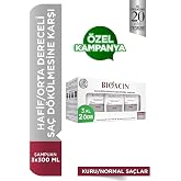 Bioxcin Klasik Bitkisel Kuru ve Normal Sa&ccedil;lar i&ccedil;in 3x300 ml Sa&ccedil; D&ouml;k&uuml;lmesine Karşı Şampuan