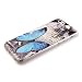 iPhone 6S Case,iPhone 6 Case,Ukayfe iPhone 6/6S 4.7 inch Ultral Thin Blue Soft TPU Gel Case Cover,Fashion Butterfly Flower Pattern Silicone Gel Rubber Skin Protective Cover for Apple iPhone 6 (2014) / iPhone 6S (2015) Case 4.7 Inch with 1x Stylus - Blue Butterfly