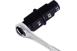 Hailerio Chiave di rimozione del mandrino della ruota, chiave del mandrino della ruota del motociclo, strumento per mandrino esagonale per mandrino della ruota anteriore della moto, adatta per 17 mm,