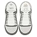 Price comparison product image Pair No Tie Elastic Silicone Shoelaces Plus size - White