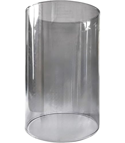 Cilindro Vetro Borosilicato Senza Fondo - Diametro 8cm, Altezza 16cm Per Candele E Lampade - Foto 5