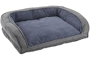MON AMI LUKI - Sofa Soft ANTIDERAPANT - Bleu - Chien - 90x63x19CM