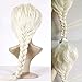 SODIAL(R) Beautiful Frozen Princess Elsa Snow Queen Adult Wig light gold Braid Dressing Up