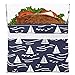 Produktbild original Lunschskins Big Sandwich Bag "Boote", die bessere Brotdose, Snackverpackung mit Klettverschluss, wiederverwendbar