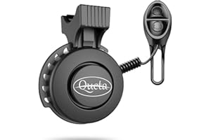 Queta Campanello Elettrico per Bicicletta Monopattino Scooter, Forte Suono 120Db, 4 Modalità di Sonno Campanello Ricaricabile Impermeabile per Bicicletta Monopattino Scooter