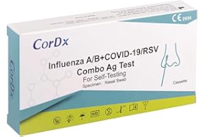 CORDX Influenza A/B+COVID-19/RSV Combo Ag Laie Nas 1 St