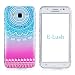 Produktbild Etui Samsung Galaxy J5 (2015), E-Lush de Protection TPU Silicone Clair Transparente Ultra Mince Souple Douce Premium Durable Protecteur une Adhérence exacte Sans Encombrement Douce Coque pour Samsung Galaxy J5 - J500F (2015, 5.0 Pouces) [Anti-rayures] [absorbant les chocs] [Anti-empreintes Digitales] - Mandala Cercle