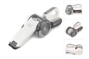 BLACK+DECKER PV1820L-QW PV1820L-QW-Aspirador Mano Pivot 18 V 1,5 Ah med 8 limpieza och acción ciclónica. Cargador Base