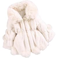 Gemini_mall® Manteau à Capuche Fausse Fourrure Oreilles Lapin Bébé Fille 1-5 Ans - Rose