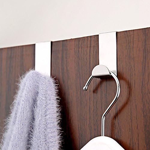 Set of 10 Door Hooks Stainless Steel Chair Home Decor Hook Door Bathroom